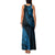 Fiji Rugby Family Matching Tank Maxi Dress and Hawaiian Shirt Kaiviti Fijian Tribal World Cup Blue No2 - Wonder Print Shop