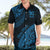 Fiji Rugby Hawaiian Shirt Kaiviti Fijian Tribal World Cup Blue No2 - Wonder Print Shop