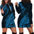 Fiji Rugby Hoodie Dress Kaiviti Fijian Tribal World Cup Blue No2 - Wonder Print Shop