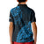 Fiji Rugby Kid Polo Shirt Kaiviti Fijian Tribal World Cup Blue No2 - Wonder Print Shop