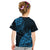 Fiji Rugby Kid T Shirt Kaiviti Fijian Tribal World Cup Blue No2 - Wonder Print Shop