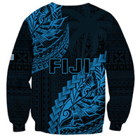 Fiji Rugby Sweatshirt Kaiviti Fijian Tribal World Cup Blue No2 - Wonder Print Shop