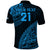 Custom Fiji Rugby Polo Shirt Kaiviti Fijian Tribal World Cup Blue No2 - Wonder Print Shop