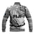 Fiji Rugby Baseball Jacket Kaiviti Fijian Tribal World Cup White LT9 - Wonder Print Shop