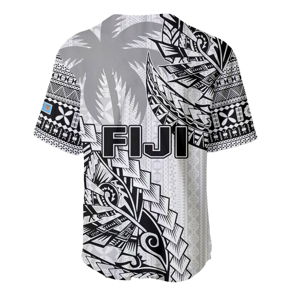 Fiji Rugby Baseball Jersey Kaiviti Fijian Tribal World Cup White LT9 - Wonder Print Shop
