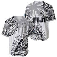Fiji Rugby Baseball Jersey Kaiviti Fijian Tribal World Cup White LT9 - Wonder Print Shop