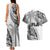 Fiji Rugby Couples Matching Tank Maxi Dress and Hawaiian Shirt Kaiviti Fijian Tribal World Cup White LT9 - Wonder Print Shop