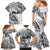 Fiji Rugby Family Matching Mermaid Dress and Hawaiian Shirt Kaiviti Fijian Tribal World Cup White LT9 - Wonder Print Shop