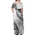 Fiji Rugby Family Matching Off Shoulder Maxi Dress and Hawaiian Shirt Kaiviti Fijian Tribal World Cup White LT9 - Wonder Print Shop