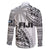Fiji Rugby Family Matching Short Sleeve Bodycon Dress and Hawaiian Shirt Kaiviti Fijian Tribal World Cup White - Wonder Print Shop