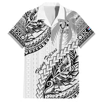 Fiji Rugby Hawaiian Shirt Kaiviti Fijian Tribal World Cup White - Wonder Print Shop