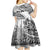 Fiji Rugby Kid Short Sleeve Dress Kaiviti Fijian Tribal World Cup White - Wonder Print Shop