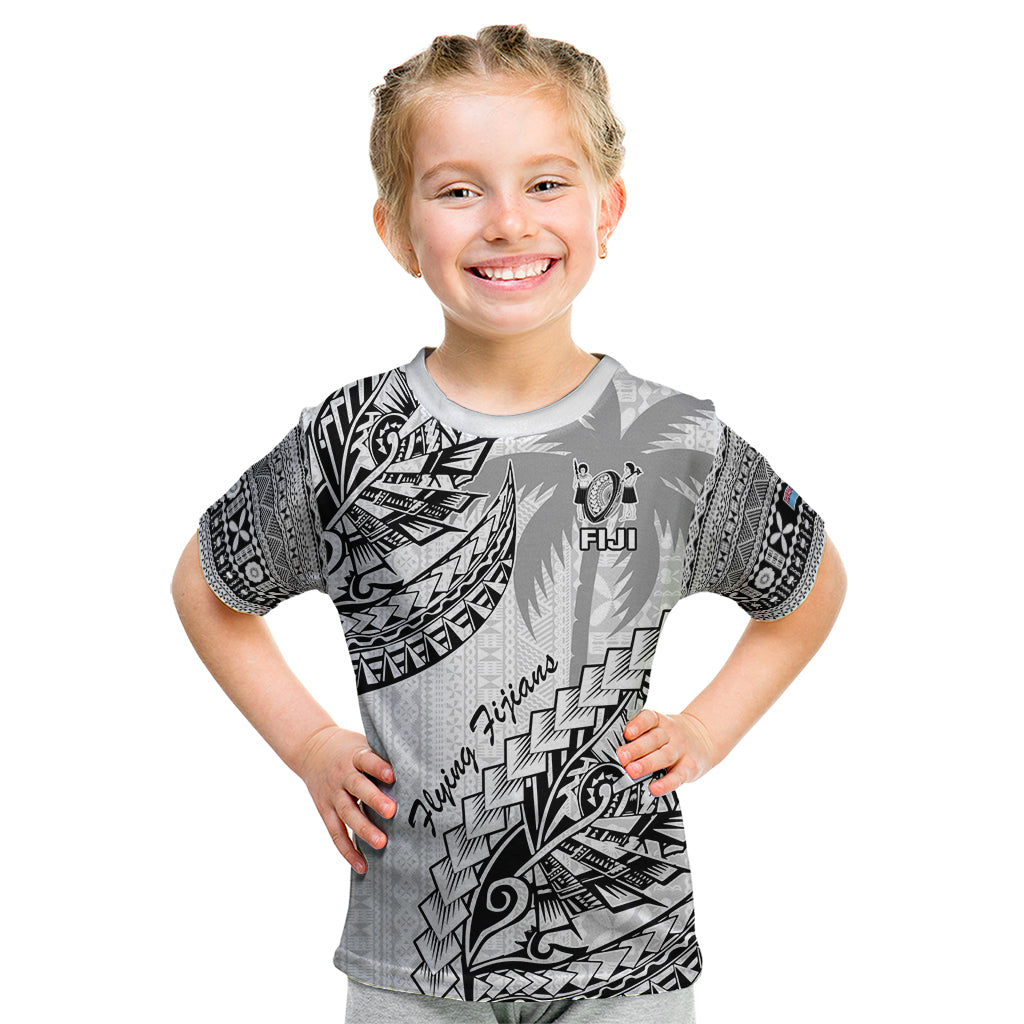 Fiji Rugby Kid T Shirt Kaiviti Fijian Tribal World Cup White - Wonder Print Shop