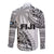 Fiji Rugby Long Sleeve Button Shirt Kaiviti Fijian Tribal World Cup White - Wonder Print Shop