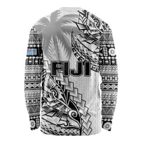 Fiji Rugby Long Sleeve Shirt Kaiviti Fijian Tribal World Cup White - Wonder Print Shop