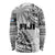 Fiji Rugby Long Sleeve Shirt Kaiviti Fijian Tribal World Cup White - Wonder Print Shop