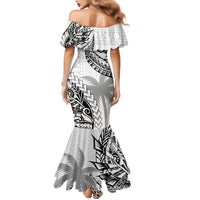 Fiji Rugby Mermaid Dress Kaiviti Fijian Tribal World Cup White - Wonder Print Shop