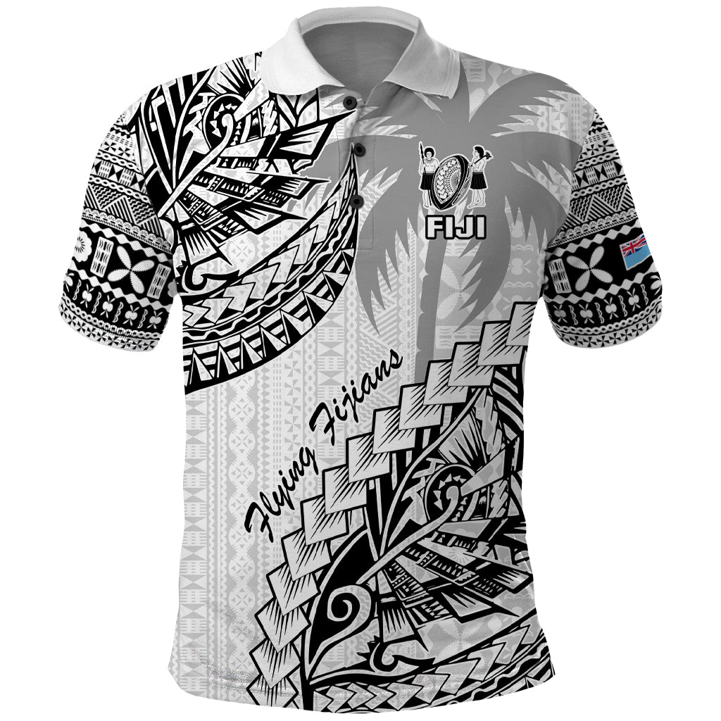 Fiji Rugby Polo Shirt Kaiviti Fijian Tribal World Cup White - Wonder Print Shop