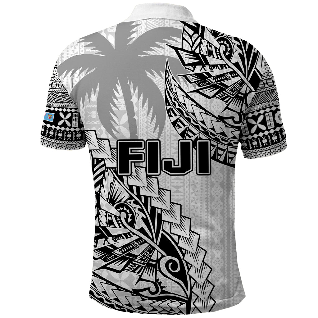 Fiji Rugby Polo Shirt Kaiviti Fijian Tribal World Cup White - Wonder Print Shop