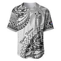Custom Fiji Rugby Baseball Jersey Kaiviti Fijian Tribal World Cup White LT9 - Wonder Print Shop