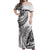 Custom Fiji Rugby Off Shoulder Maxi Dress Kaiviti Fijian Tribal World Cup White - Wonder Print Shop