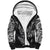 Personalised New Zealand Rugby Sherpa Hoodie Silver Fern All Black Mix Ta Moko White Style - Wonder Print Shop