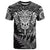 Personalised New Zealand Rugby T Shirt Silver Fern All Black Mix Ta Moko White Style - Wonder Print Shop