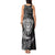 Personalised New Zealand Rugby Tank Maxi Dress Silver Fern All Black Mix Ta Moko White Style - Wonder Print Shop