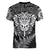 Personalised New Zealand Rugby Women V Neck T Shirt Silver Fern All Black Mix Ta Moko White Style - Wonder Print Shop