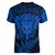 New Zealand Rugby Women V Neck T Shirt Silver Fern All Black Mix Ta Moko Blue Style - Wonder Print Shop