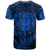 Personalised New Zealand Rugby T Shirt Silver Fern All Black Mix Ta Moko Blue Style - Wonder Print Shop