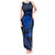 Personalised New Zealand Rugby Tank Maxi Dress Silver Fern All Black Mix Ta Moko Blue Style - Wonder Print Shop