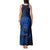 Personalised New Zealand Rugby Tank Maxi Dress Silver Fern All Black Mix Ta Moko Blue Style - Wonder Print Shop