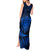 Personalised New Zealand Rugby Tank Maxi Dress Silver Fern All Black Mix Ta Moko Blue Style - Wonder Print Shop