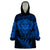 Personalised New Zealand Rugby Wearable Blanket Hoodie Silver Fern All Black Mix Ta Moko Blue Style - Wonder Print Shop