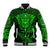 New Zealand Rugby Baseball Jacket Silver Fern All Black Mix Ta Moko Green Style LT9 - Wonder Print Shop