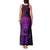 Personalised New Zealand Rugby Tank Maxi Dress Silver Fern All Black Mix Ta Moko Purple Style - Wonder Print Shop