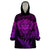Personalised New Zealand Rugby Wearable Blanket Hoodie Silver Fern All Black Mix Ta Moko Purple Style - Wonder Print Shop