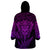Personalised New Zealand Rugby Wearable Blanket Hoodie Silver Fern All Black Mix Ta Moko Purple Style - Wonder Print Shop