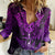Personalised New Zealand Rugby Women Casual Shirt Silver Fern All Black Mix Ta Moko Purple Style - Wonder Print Shop