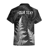 Personalised New Zealand Rugby Hawaiian Shirt Aotearoa Ka Mate Haka All Black Mix Ta Moko White Style - Wonder Print Shop