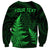 Personalised New Zealand Rugby Sweatshirt Aotearoa Ka Mate Haka All Black Mix Ta Moko Green Style - Wonder Print Shop