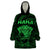 Personalised New Zealand Rugby Wearable Blanket Hoodie Aotearoa Ka Mate Haka All Black Mix Ta Moko Green Style - Wonder Print Shop
