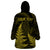 Personalised New Zealand Rugby Wearable Blanket Hoodie Aotearoa Ka Mate Haka All Black Mix Ta Moko Gold Style - Wonder Print Shop