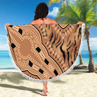 Africa Tiger Mix Dashiki Tribal Pattern Beach Blanket LT9 - Wonder Print Shop