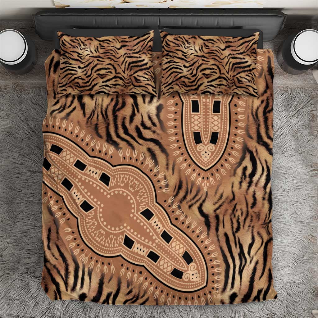 Africa Tiger Mix Dashiki Tribal Pattern Bedding Set LT9 - Wonder Print Shop