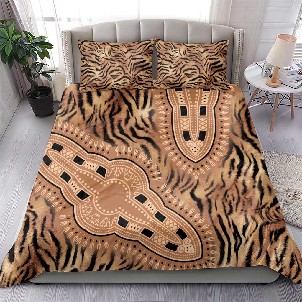 Africa Tiger Mix Dashiki Tribal Pattern Bedding Set LT9 - Wonder Print Shop