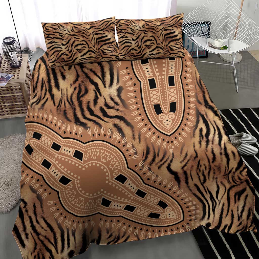 Africa Tiger Mix Dashiki Tribal Pattern Bedding Set LT9 - Wonder Print Shop