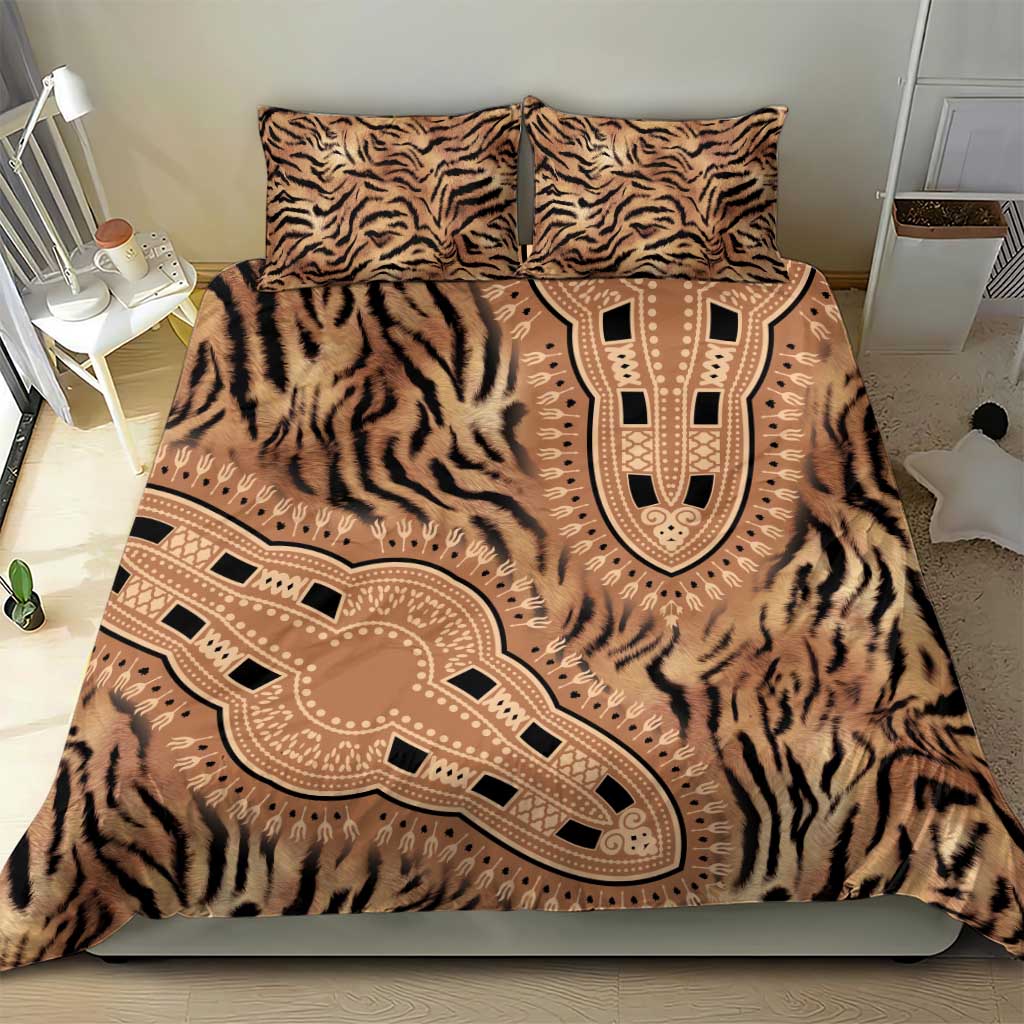Africa Tiger Mix Dashiki Tribal Pattern Bedding Set LT9 - Wonder Print Shop