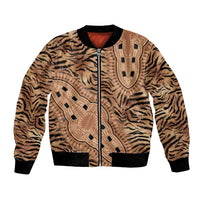 Africa Tiger Mix Dashiki Tribal Pattern Bomber Jacket LT9 - Wonder Print Shop